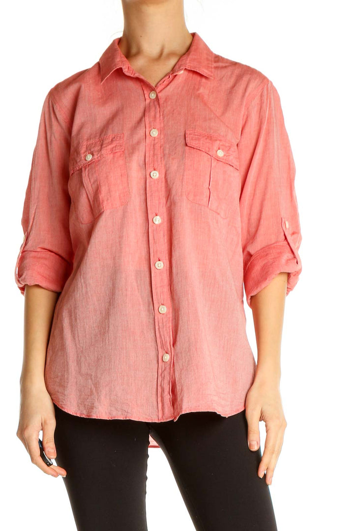 Pink Solid All Day Wear Shirt