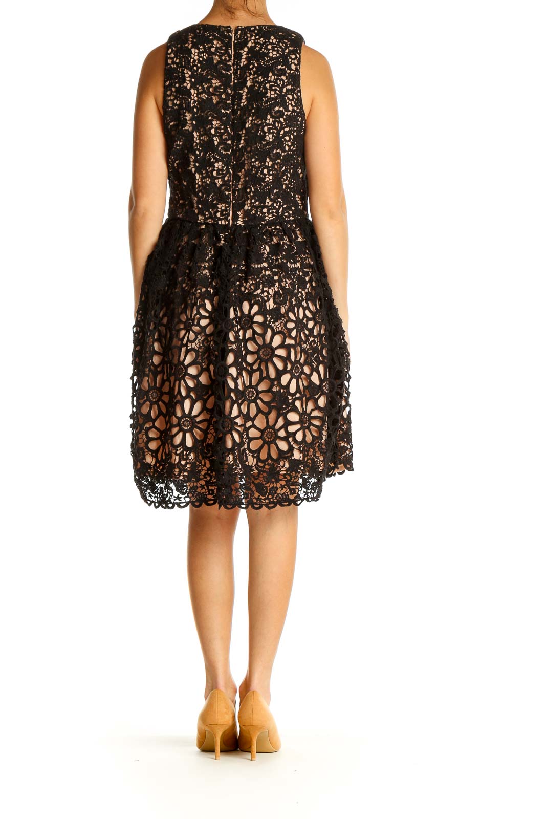 Black Lace Fit & Flare Dress