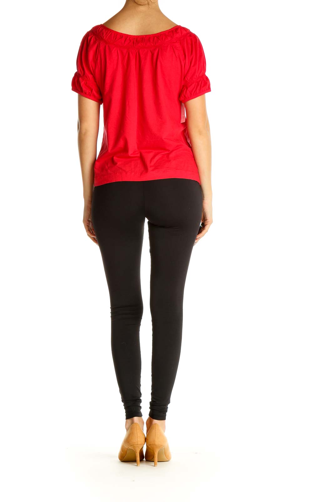 Red Solid All Day Wear Blouse