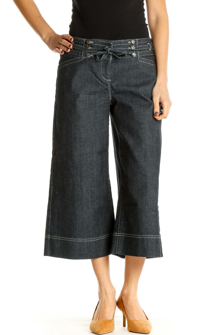 Blue Wide Leg Jeans