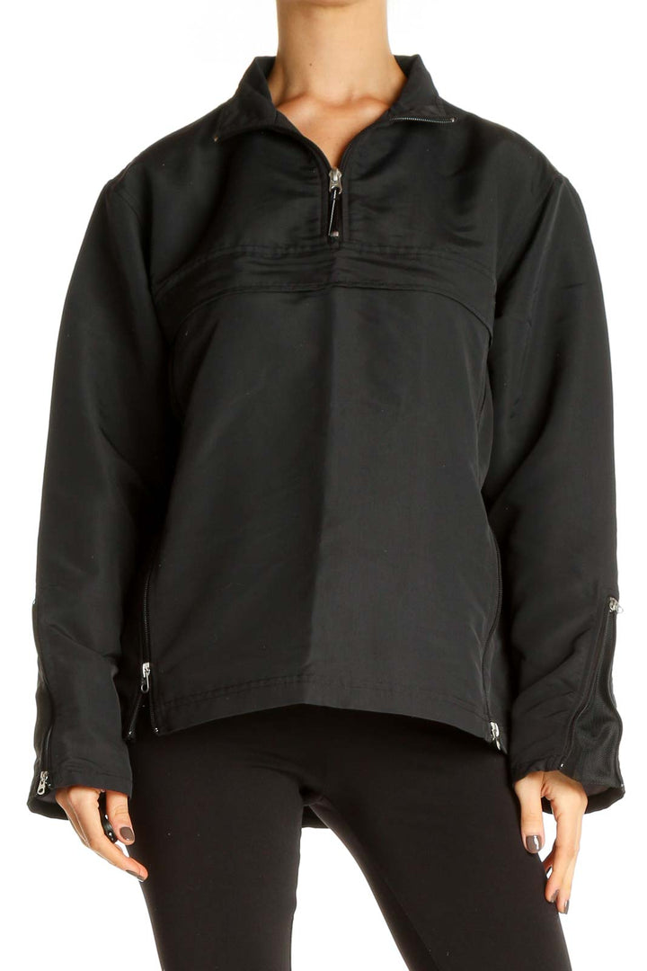 Black Windbreaker Jacket