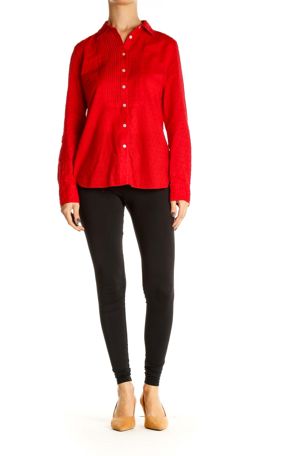 Red Solid Formal Shirt