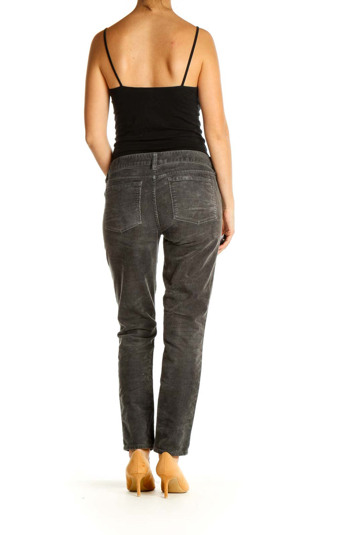 Gray Straight Leg Jeans