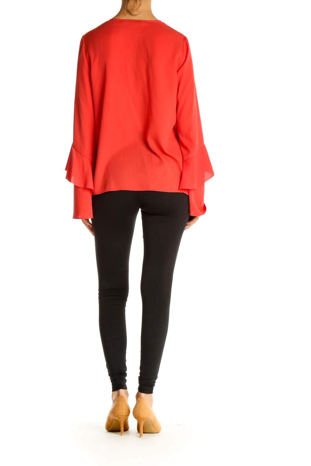 Red Solid All Day Wear Blouse