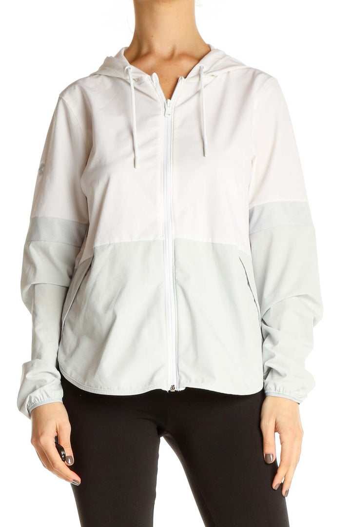 White Windbreaker Jacket