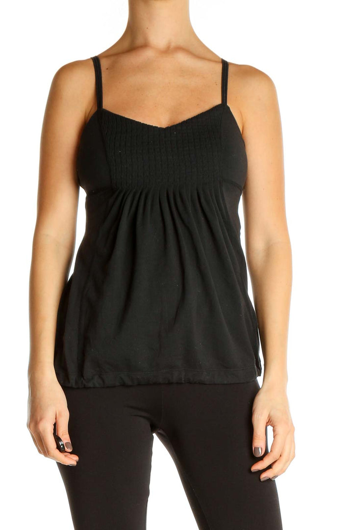 Black Solid All Day Wear Top