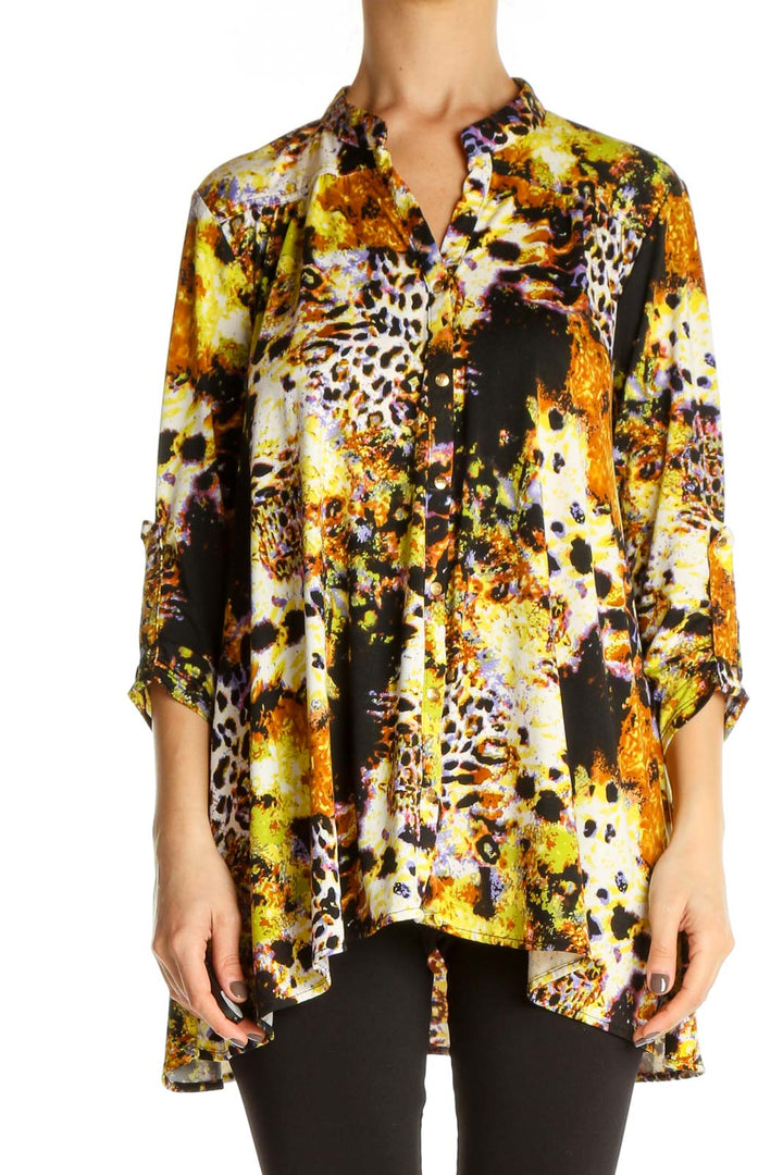 Yellow Printed Bohemian Shirt