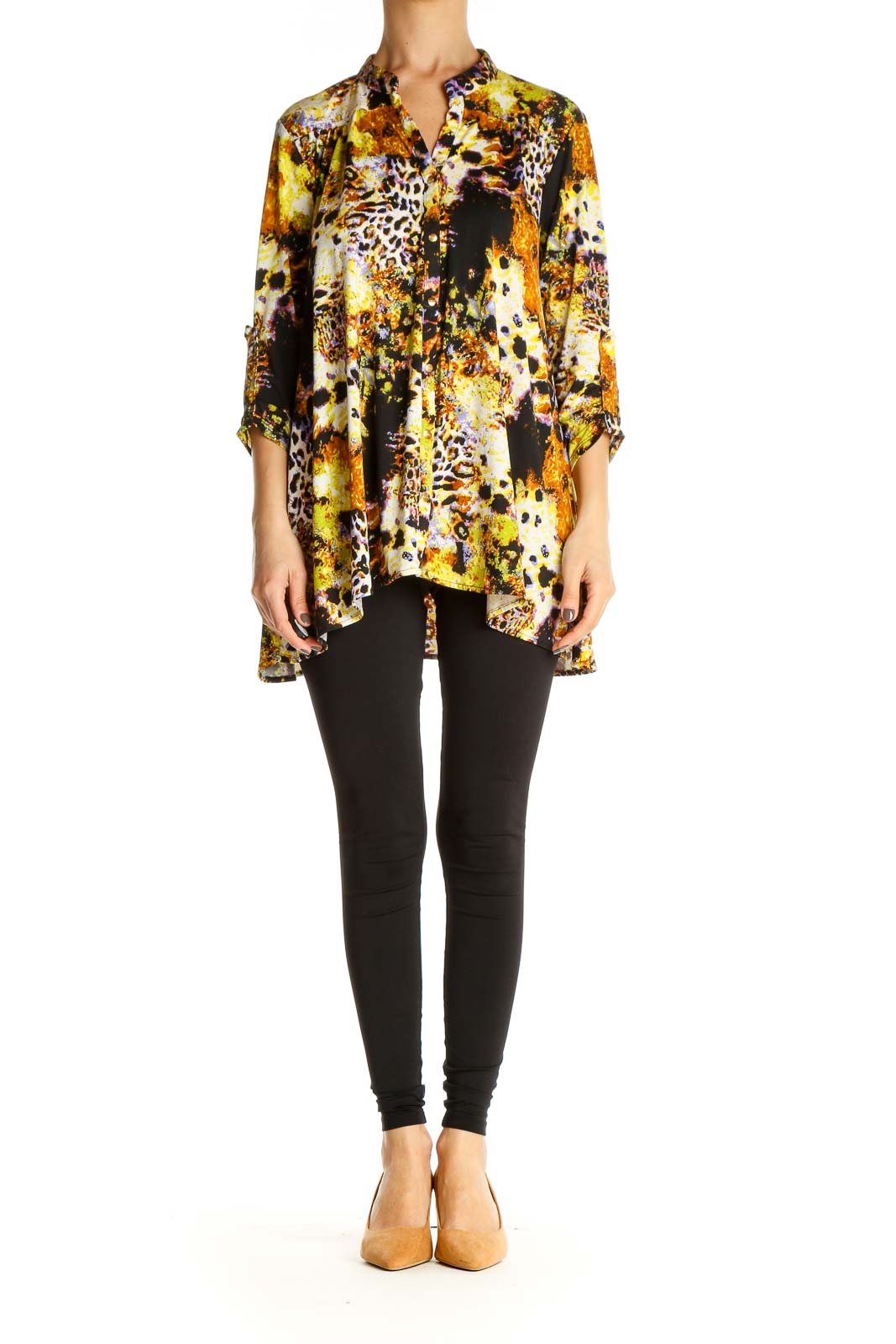 Yellow Printed Bohemian Shirt