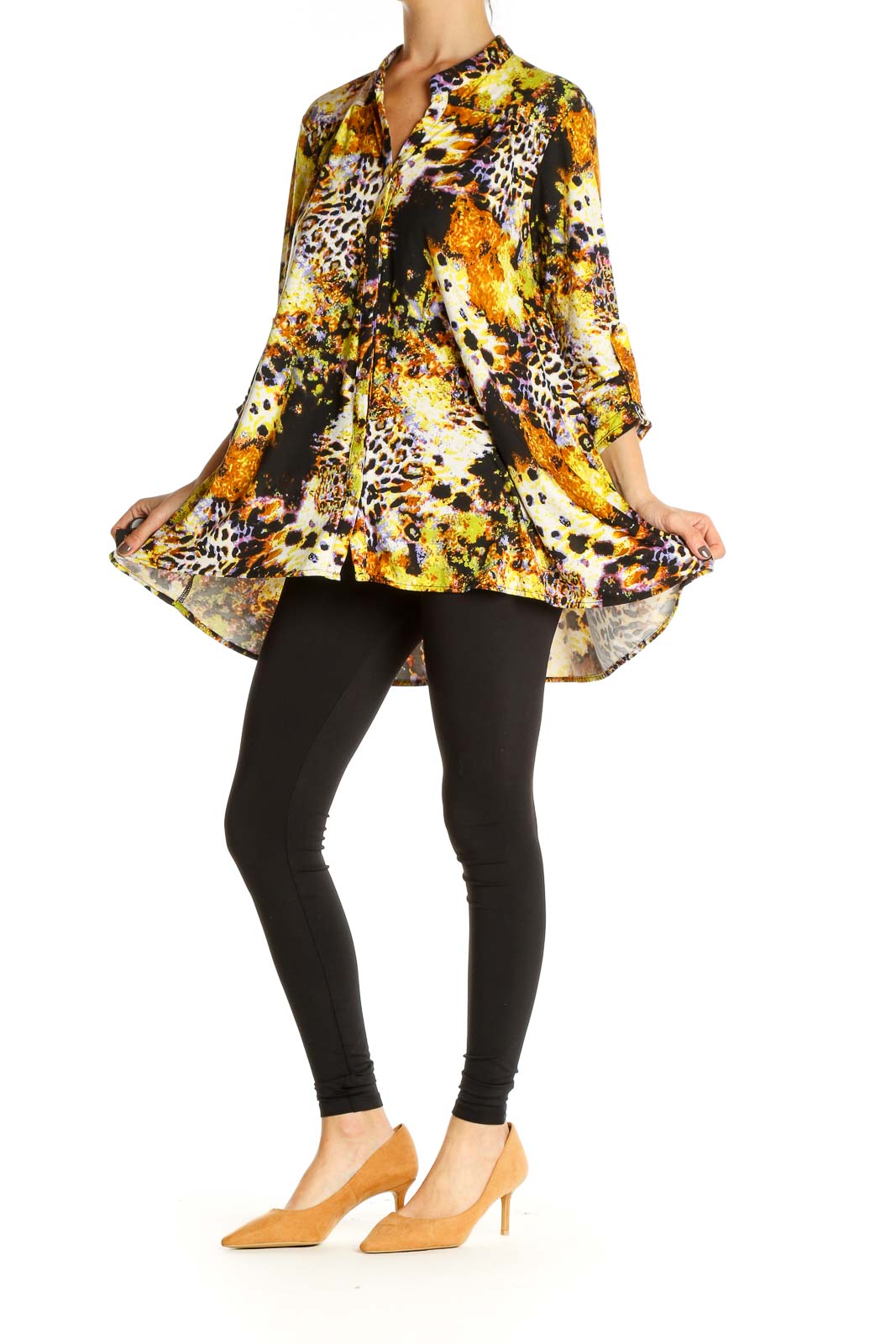 Yellow Printed Bohemian Shirt