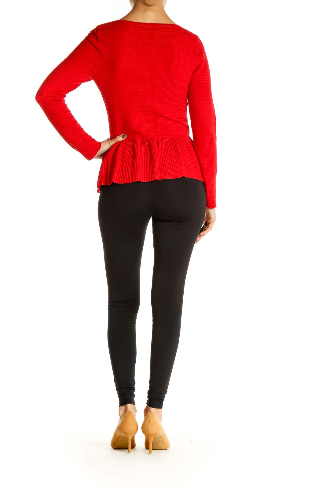 Red Solid Sweater