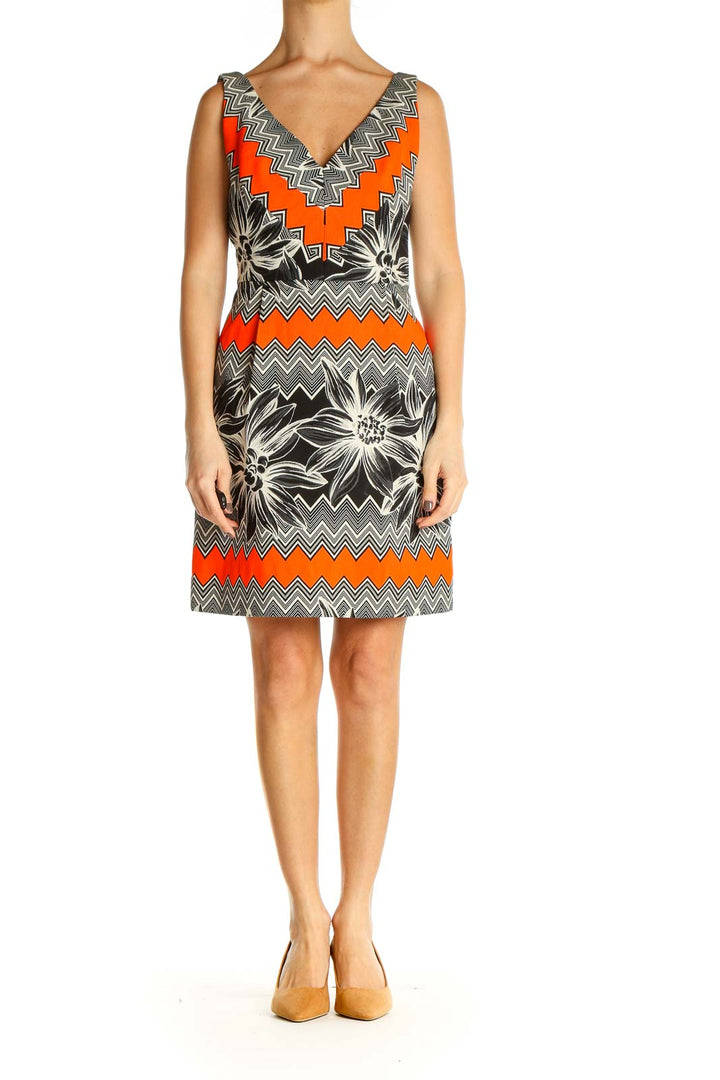 Orange Day Sheath Dress