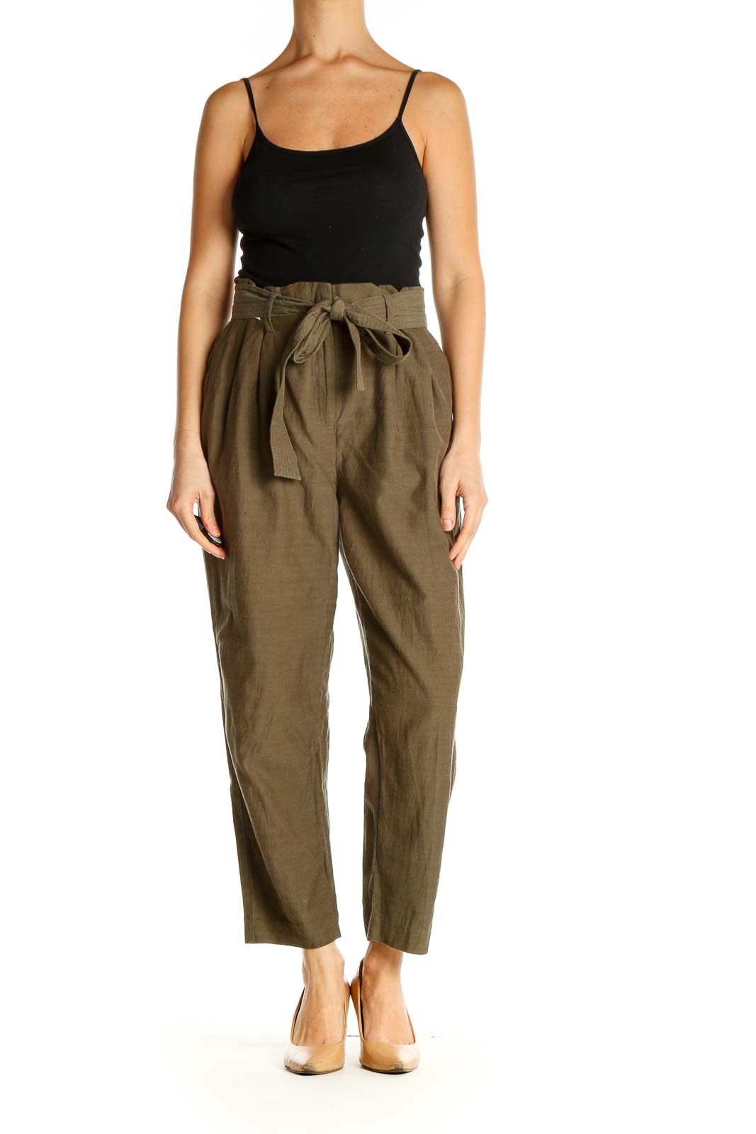 Brown Solid All Day Wear Trousers