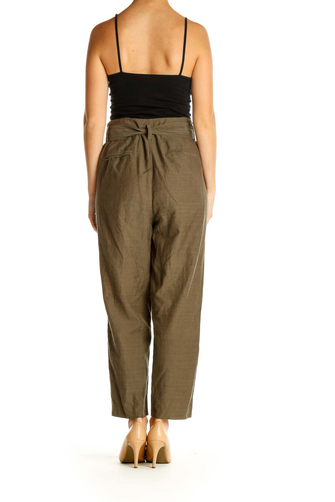 Brown Solid All Day Wear Trousers