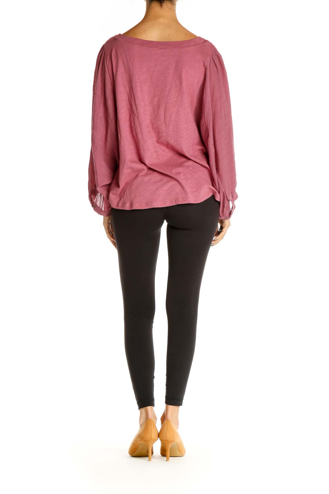 Pink Solid All Day Wear Blouse