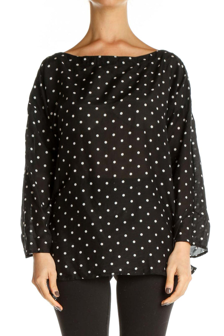 Black Polka Dot All Day Wear T-Shirt