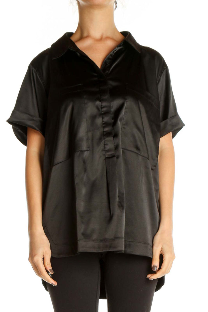 Black Solid All Day Wear Shirt