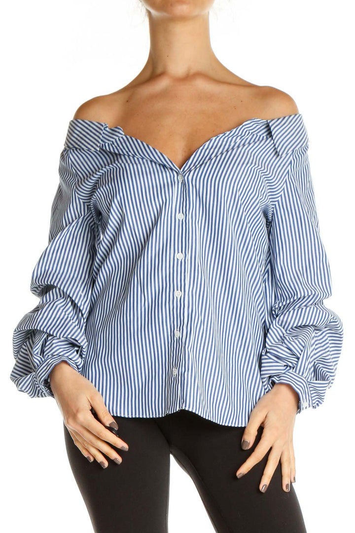 White Striped Casual Shirt