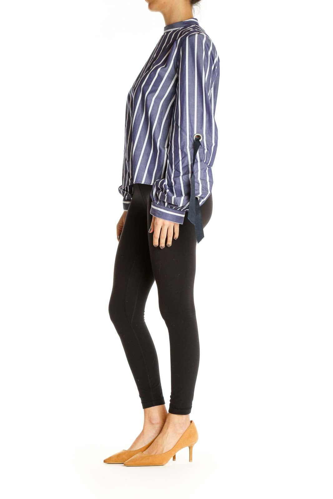 Blue Striped Chic Blouse