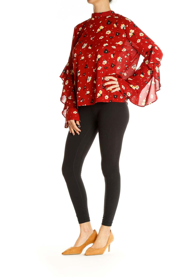 Red Brunch Blouse