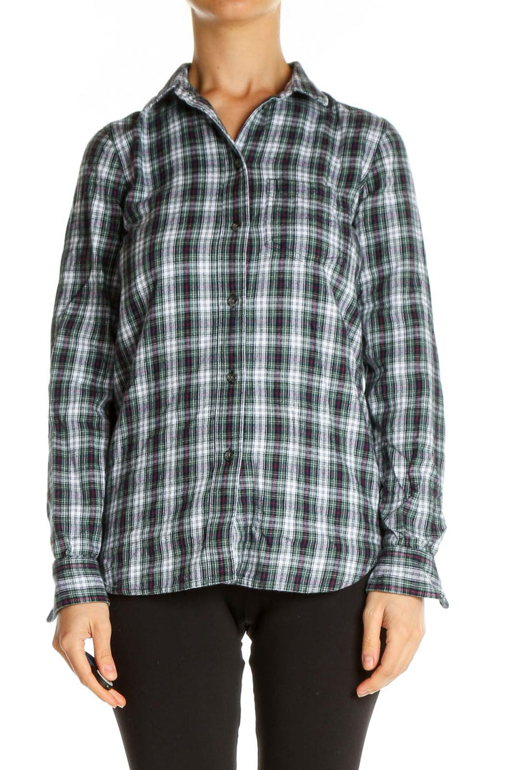 White Checkered All Day Wear Shirt