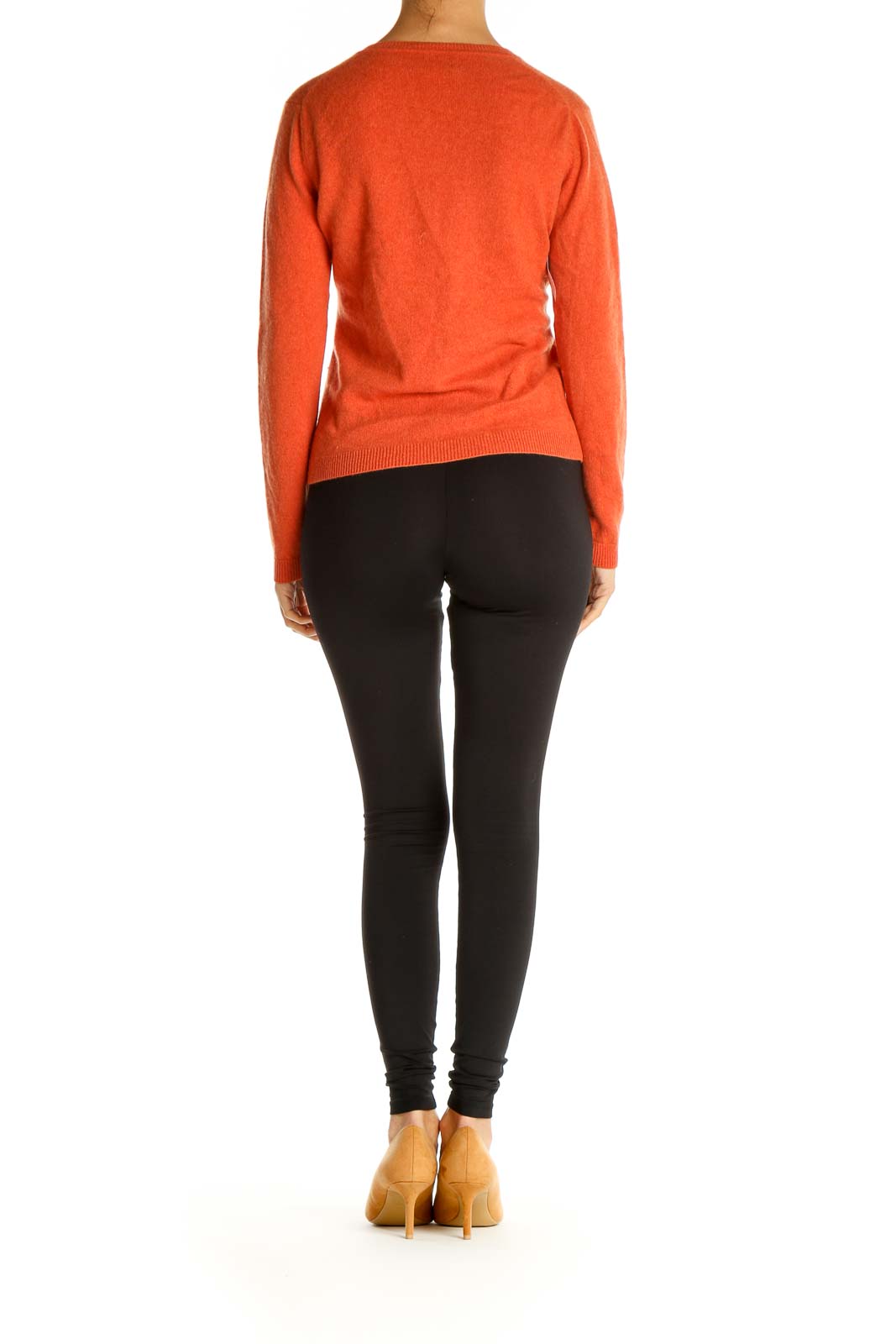 Orange All Day Wear Sweater