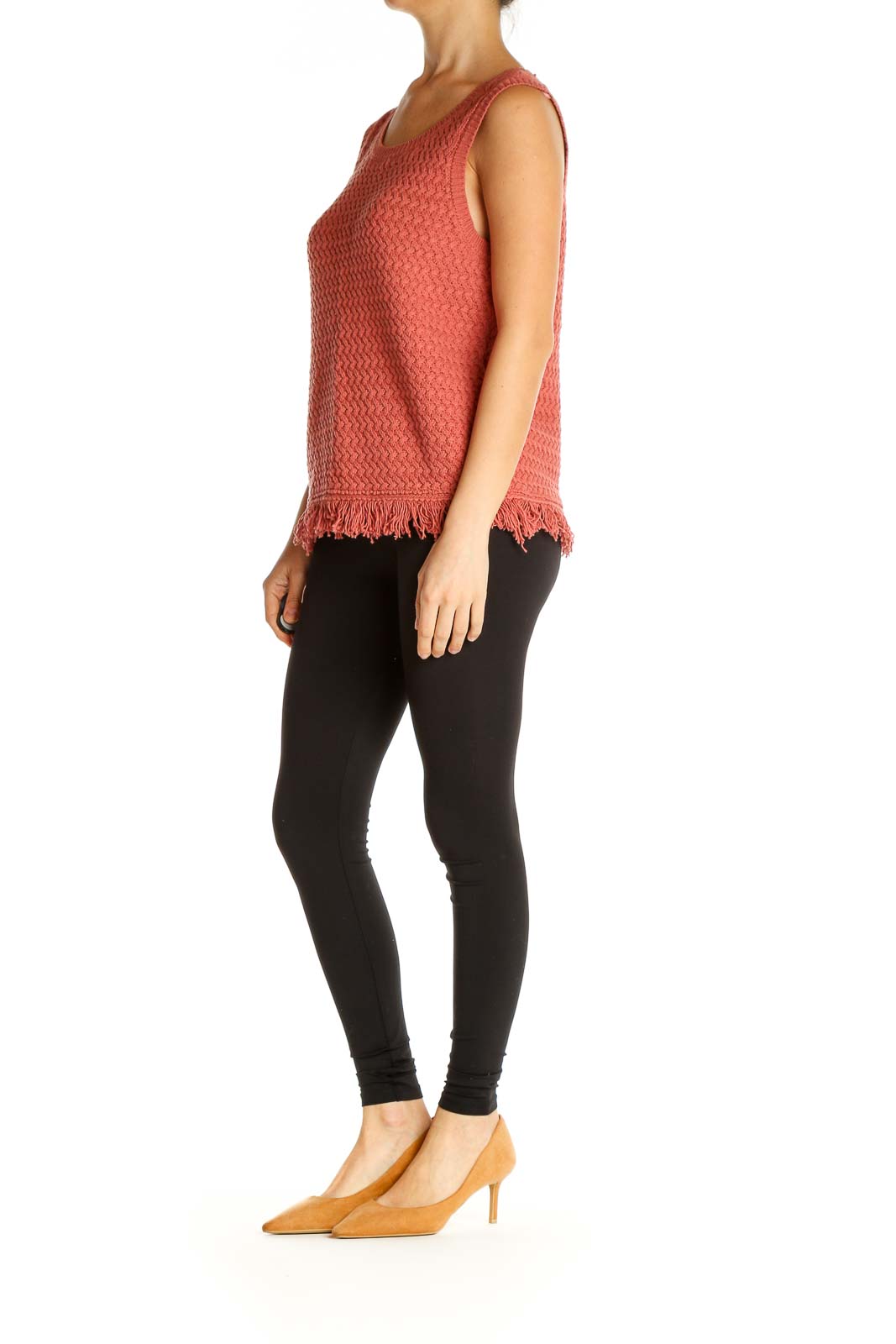 Pink Textured Sweater