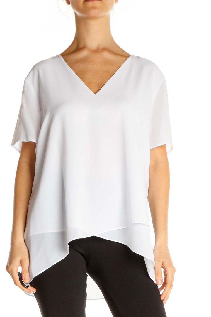 White Solid All Day Wear T-Shirt