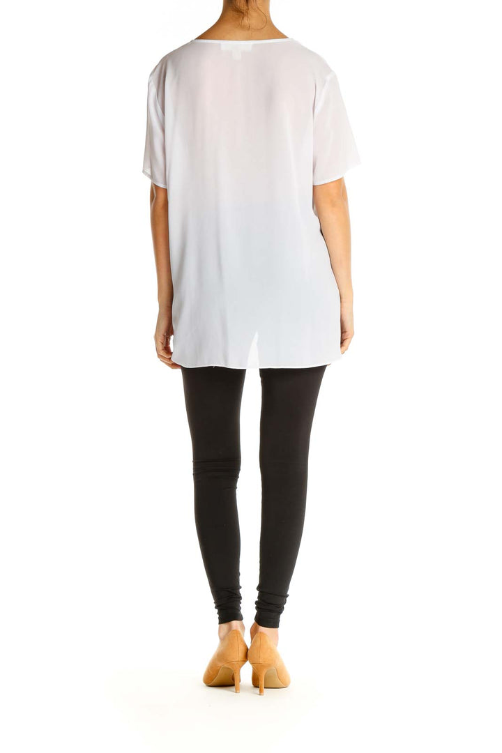 White Solid All Day Wear T-Shirt