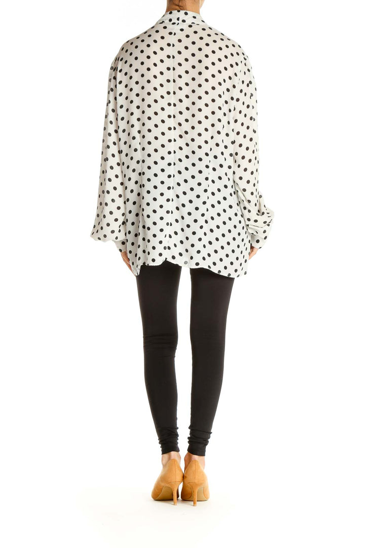 White Polka Dot Brunch Shirt