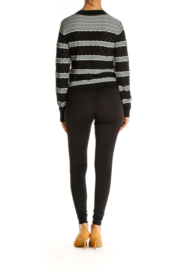 Black Striped Chic Sweater