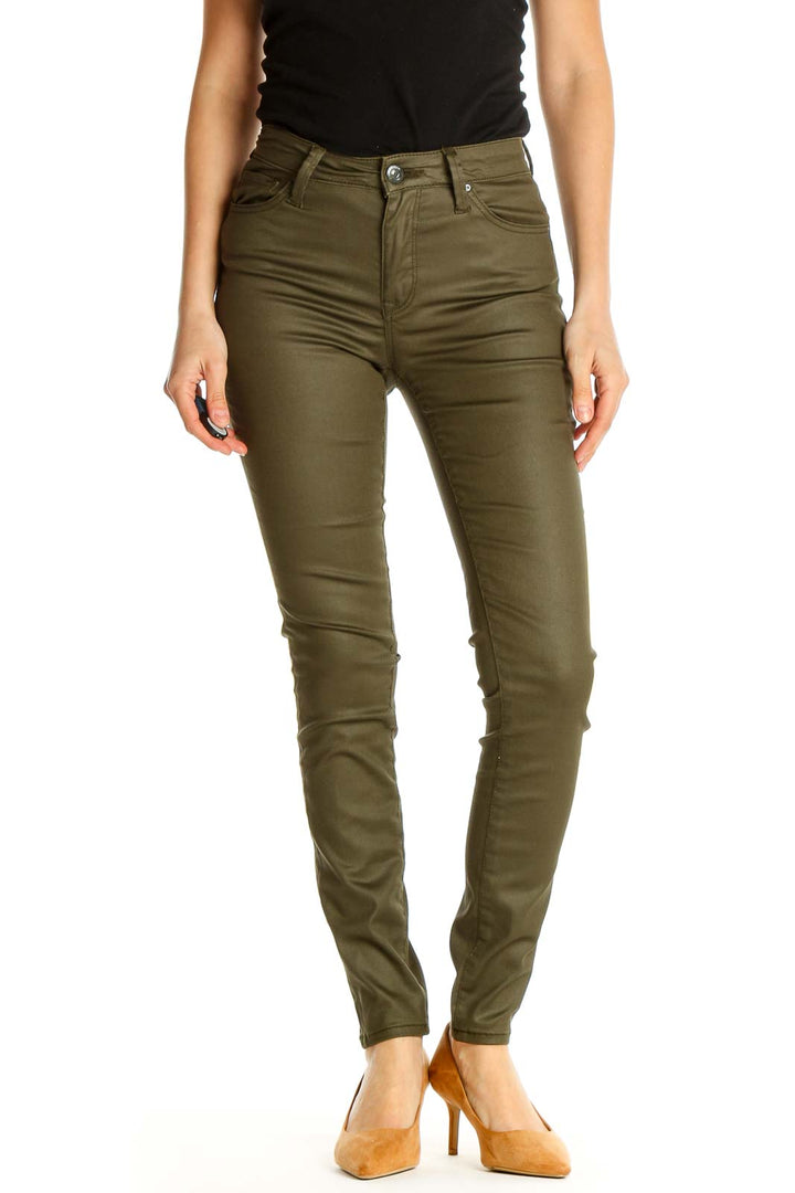 Green Skinny Jeans