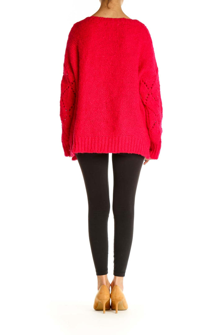 Red All Day Wear Sweater