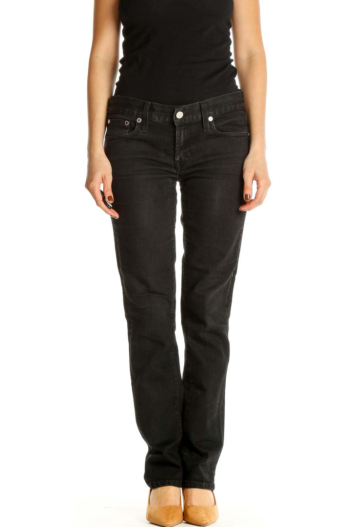 Black Straight Leg Jeans