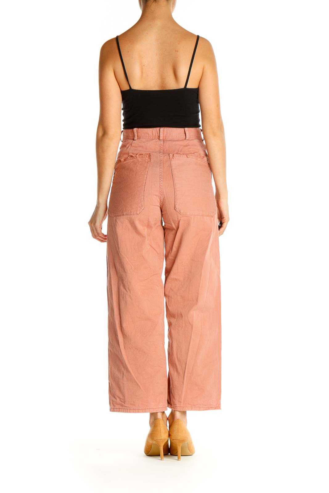 Pink Solid All Day Wear Trousers