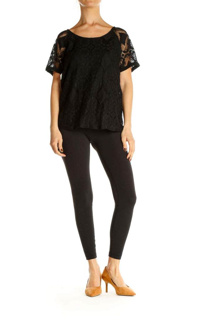 Black Lace All Day Wear Blouse