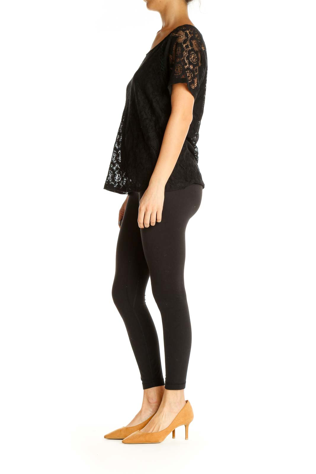 Black Lace All Day Wear Blouse