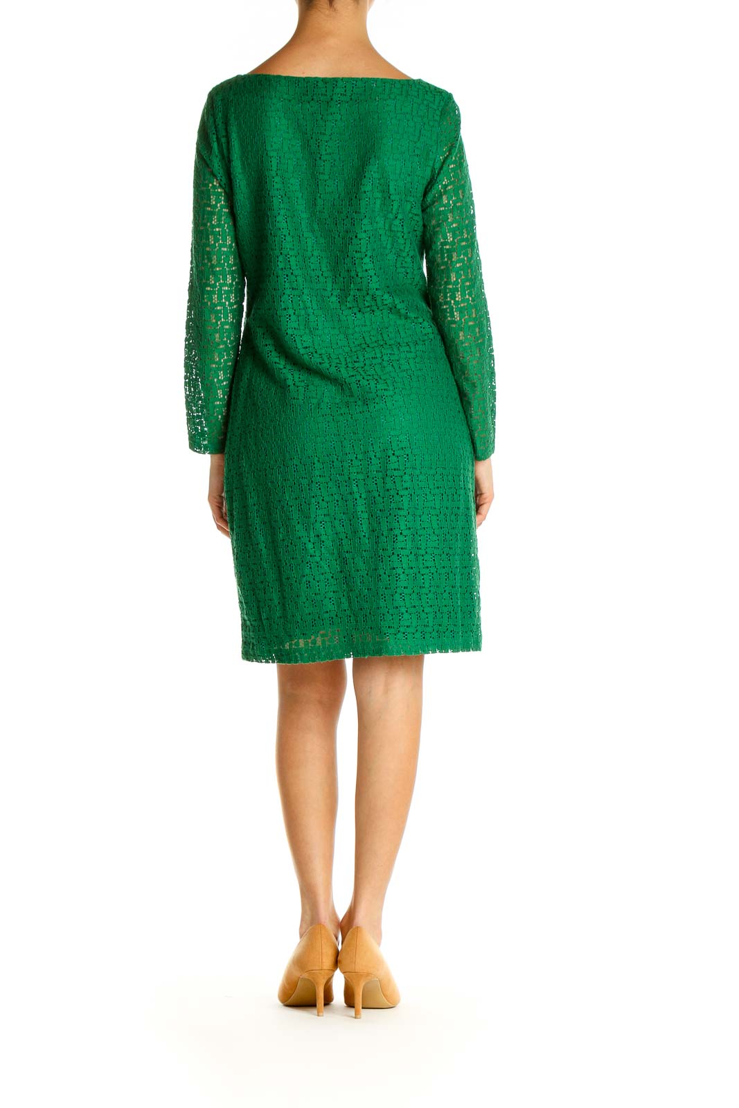 Green Lace Shift Dress