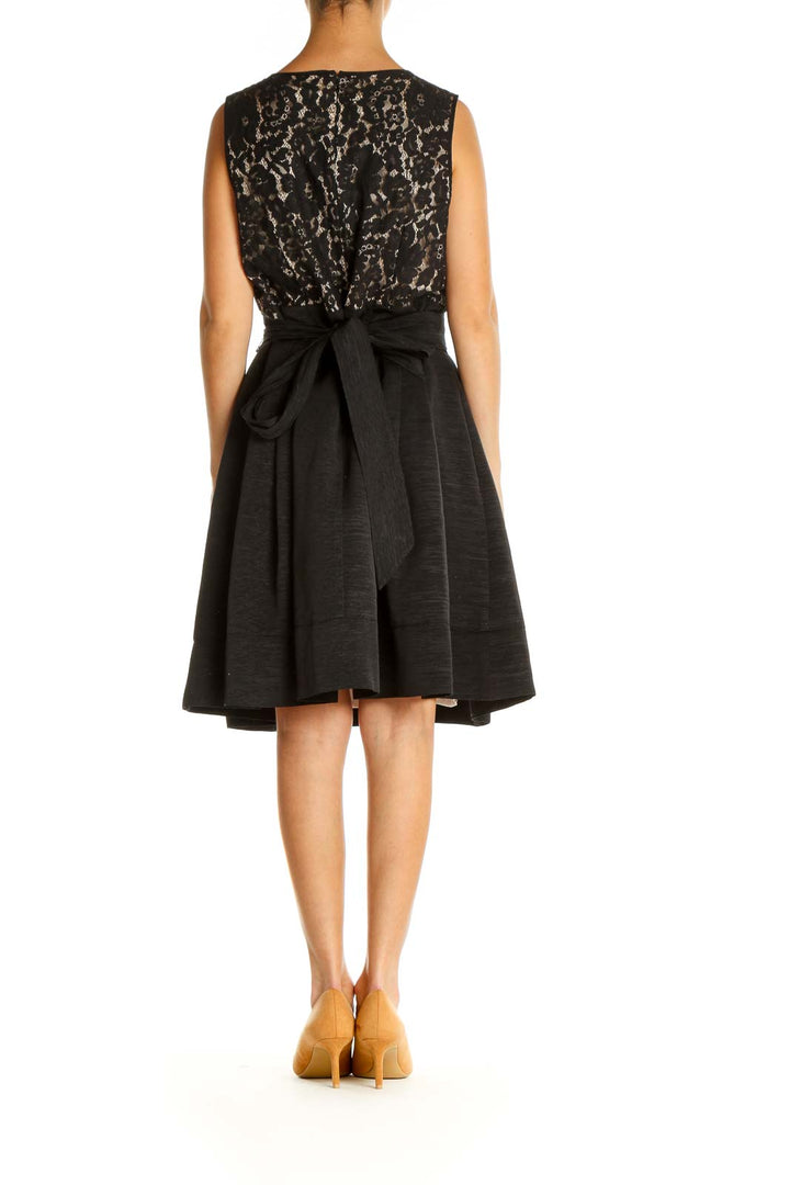 Black Lace Classic Fit & Flare Dress