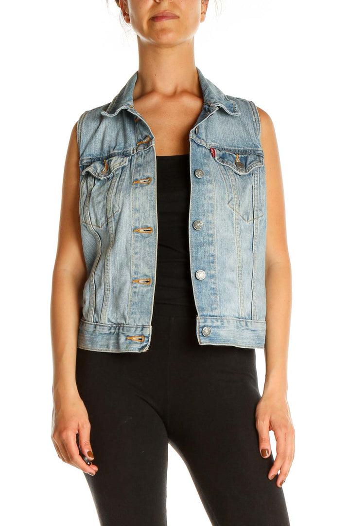 Blue Denim Vest