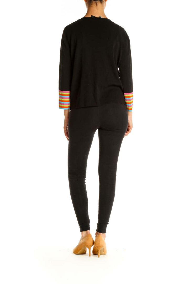 Black Multi-Color Cardigan