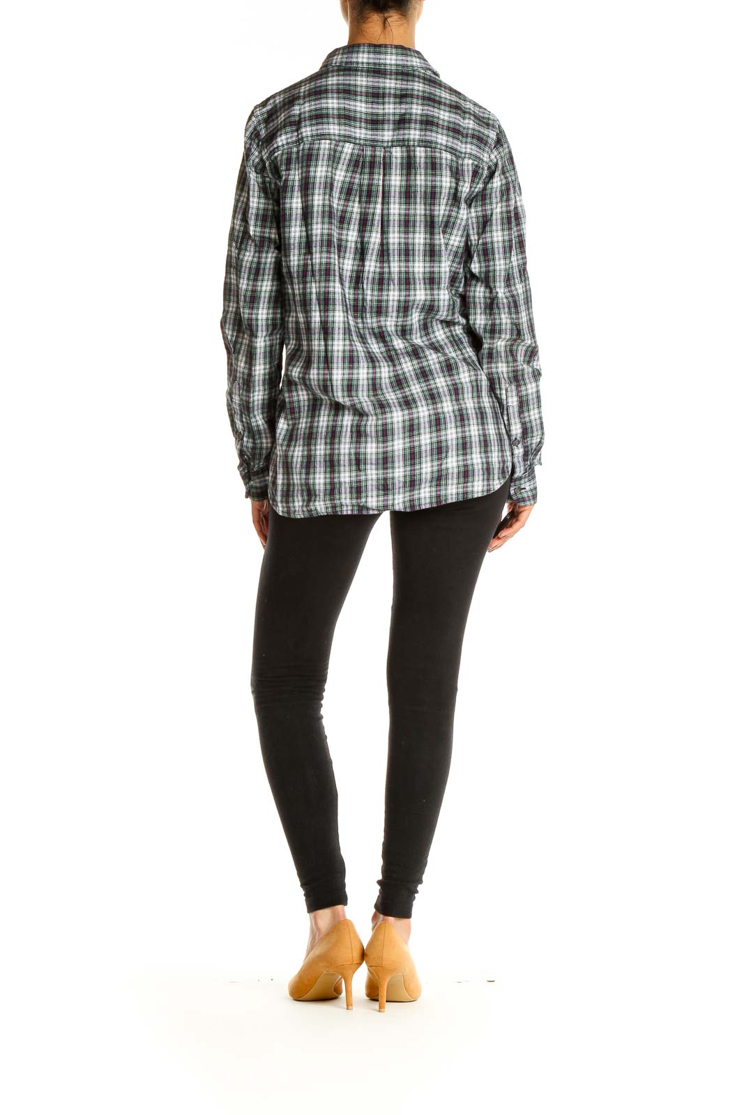 Green Plaid All Day Wear Shirt