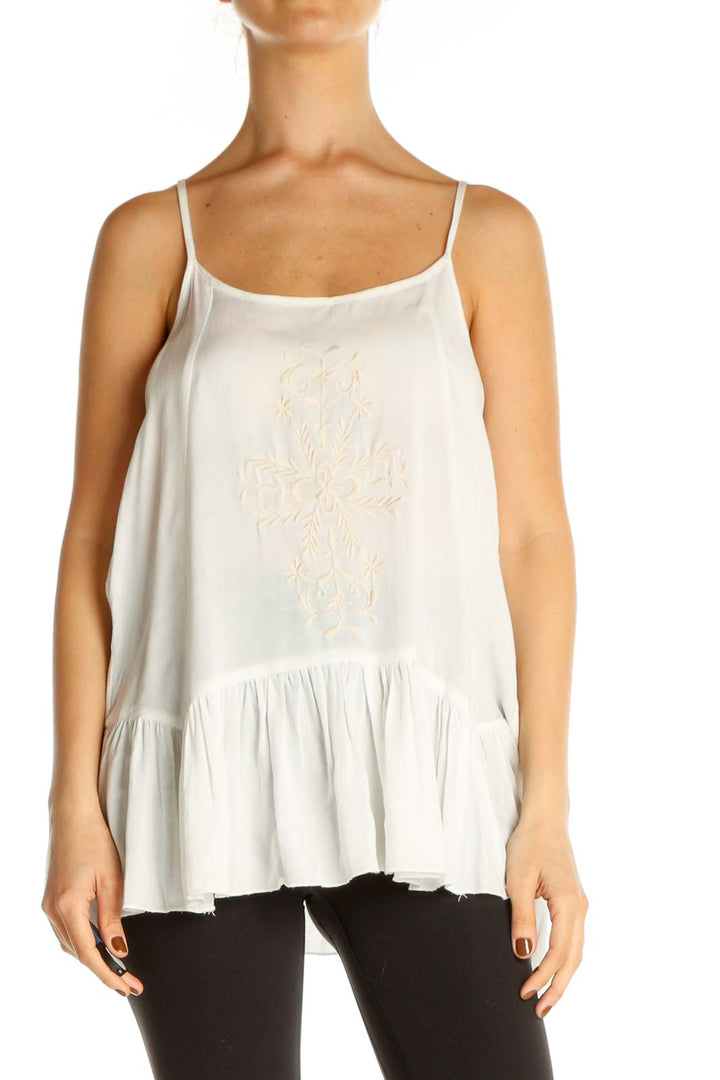 White Lace Chic Tank Top