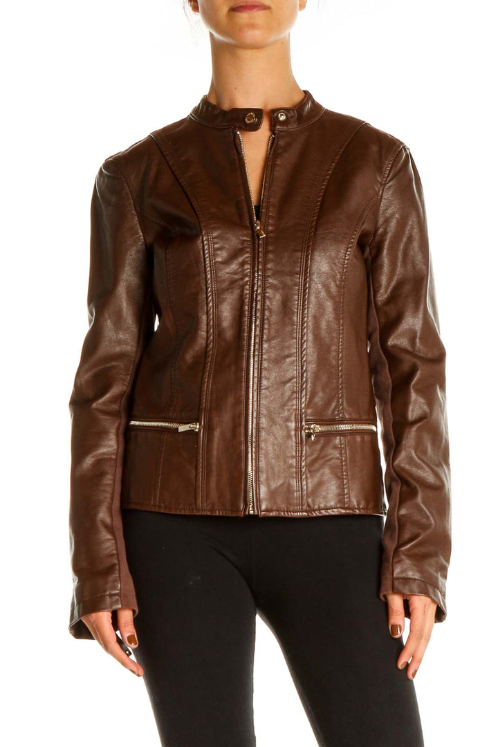 Brown Motorcycle Jacket