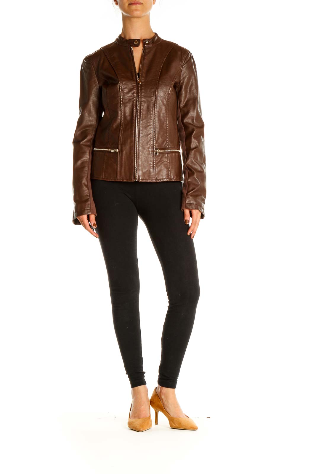 Brown Motorcycle Jacket