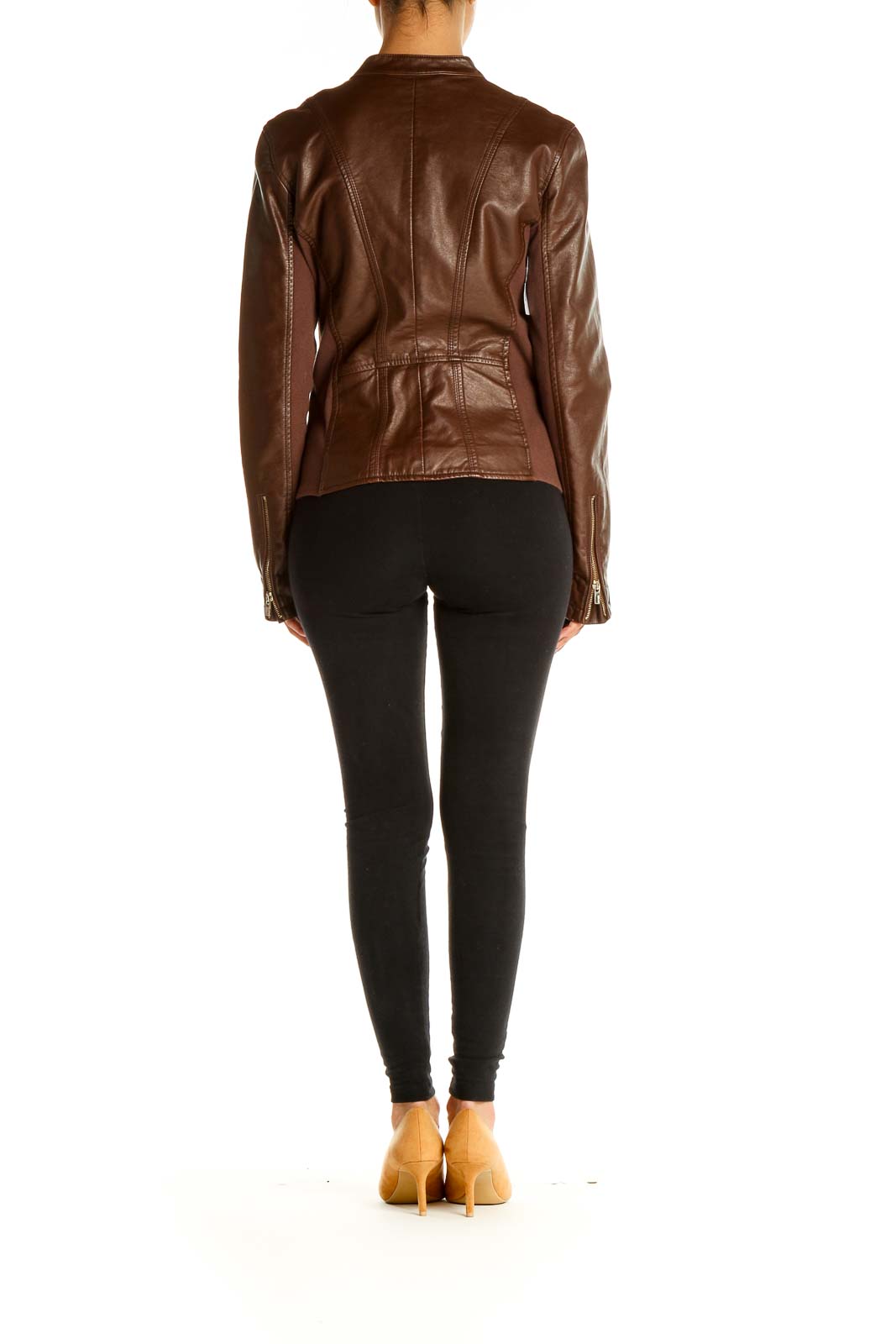 Brown Motorcycle Jacket