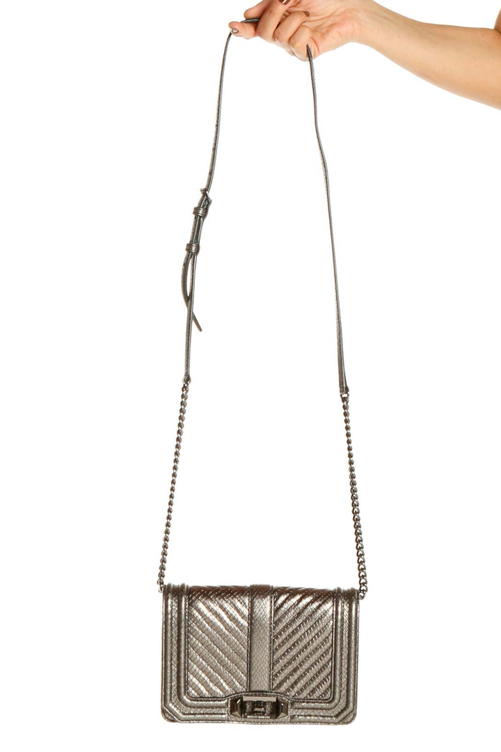 Silver Crossbody Bag