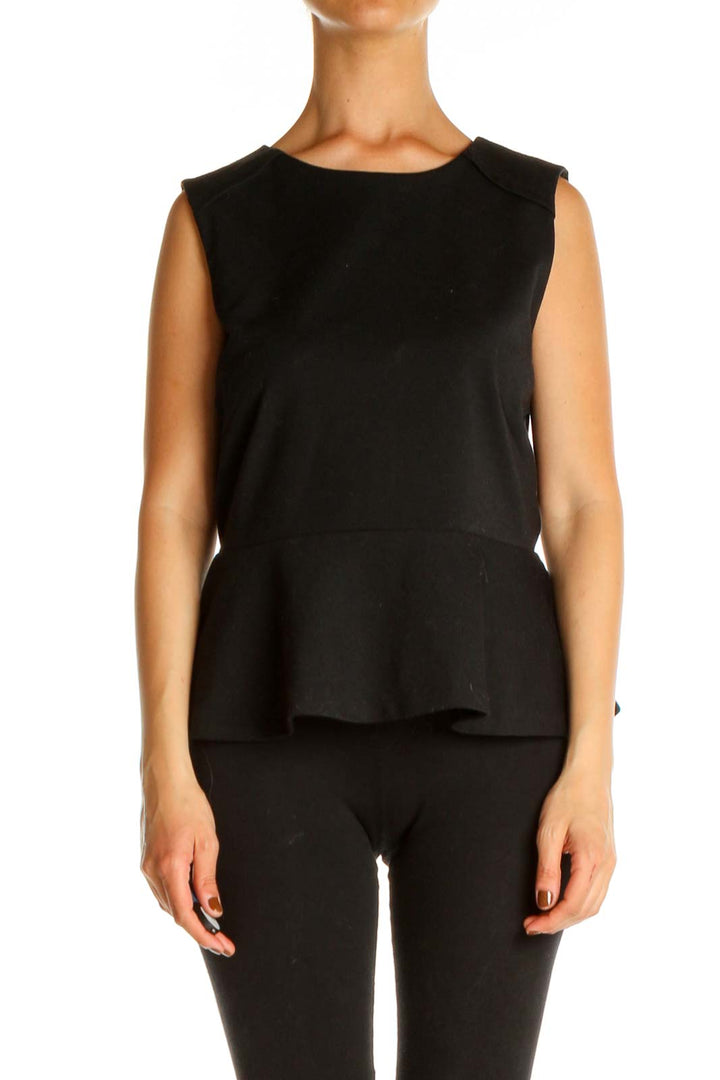 Black Solid Blouse