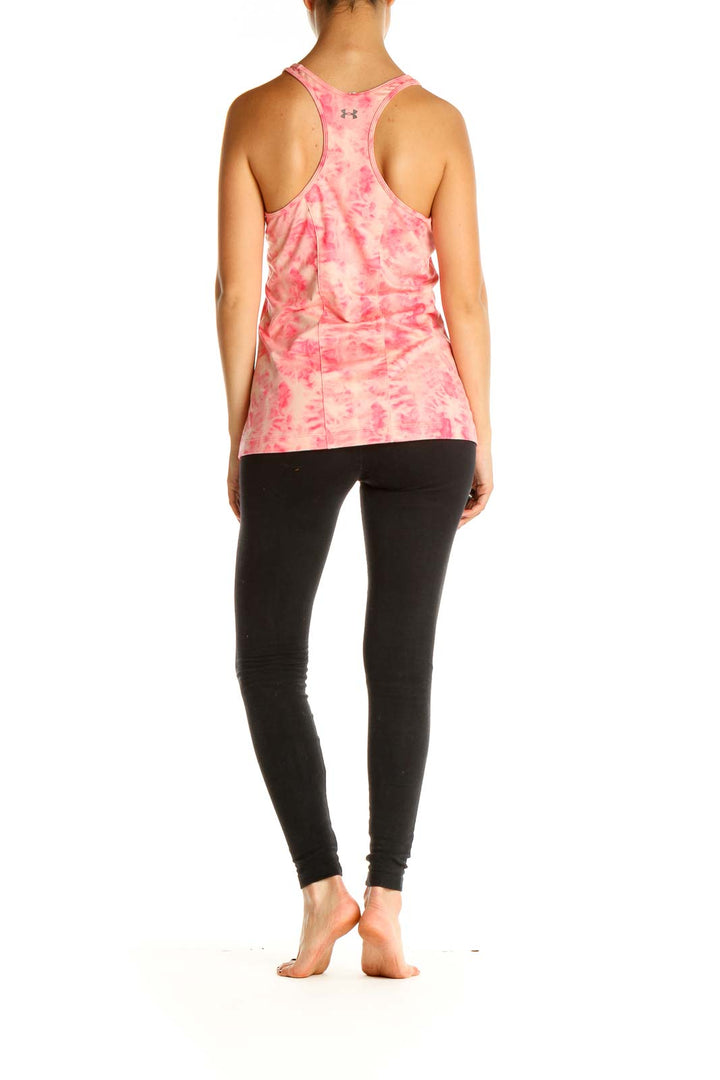 Pink Tie And Dye Activewear Tank Top