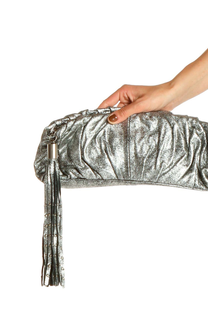 Gray Clutch Bag