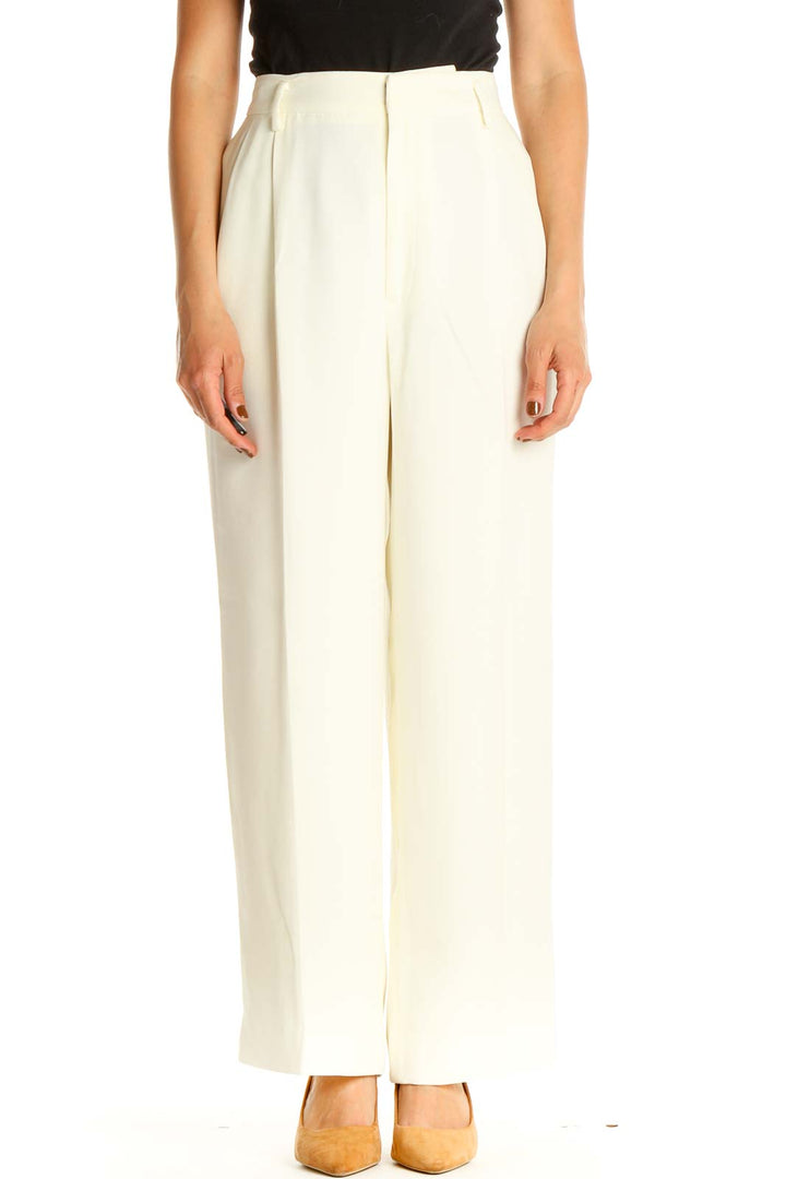 White Classic Trousers